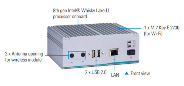 eBOX560-52R-FL无风扇嵌入式系统 前面板接口