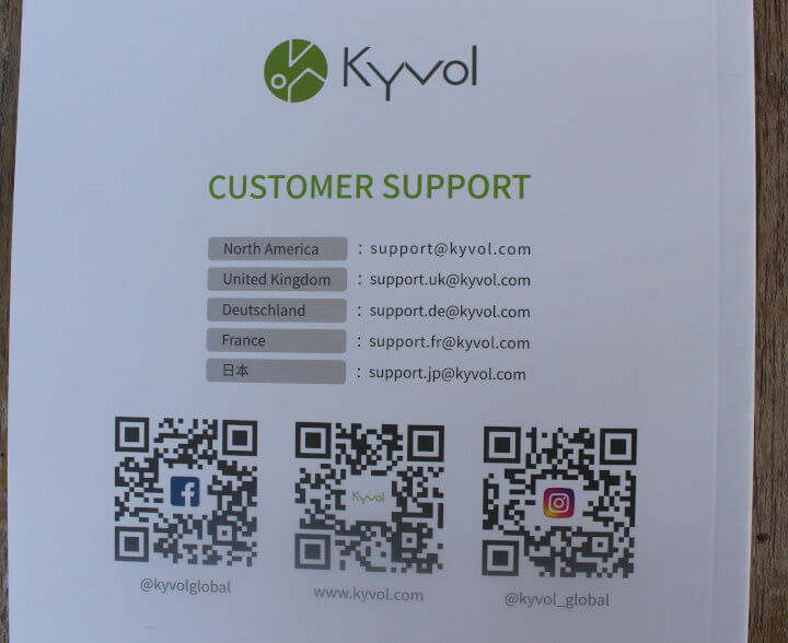 Kyvol应用程序客户支持信息