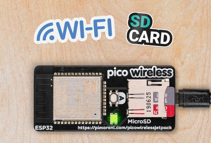 Pico Wireless Pack 板直接插入到树莓派Pico 的背面