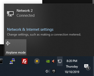Windows 10 network
