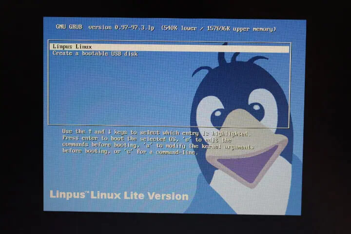 宏基Linpus Linux精简版系统启动界面