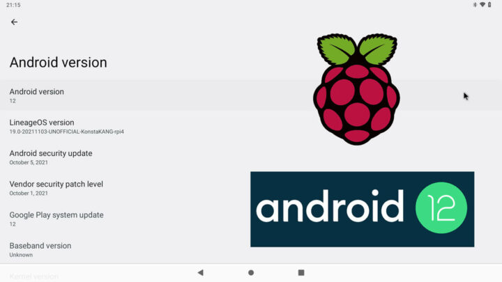树莓派4上的Android 12