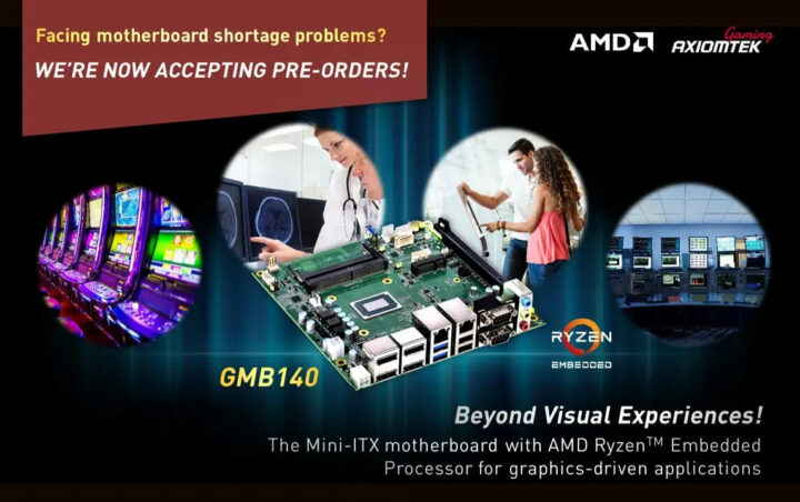 锐龙 R1000/V1000 mini-ITX主板宣传照片