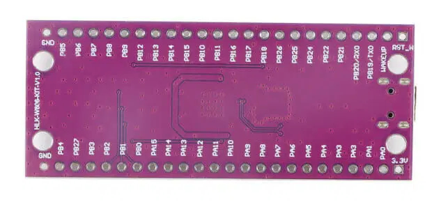 HLK-W806开发板的背面