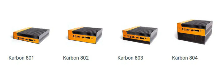 四个型号的Karbon 800嵌入式计算机