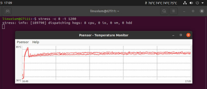 Beelink GTi11 ubuntu压力测试