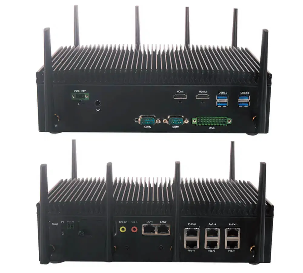 配备PoE+摄像头接口的Lanner IIoT-350