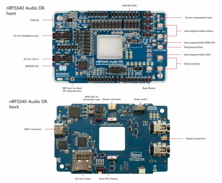 用于蓝牙LE音频开发的nRF5340 Audio DK套件
