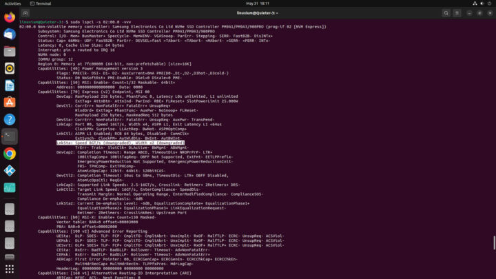 Ubuntu下NVMe硬盘性能测试结果