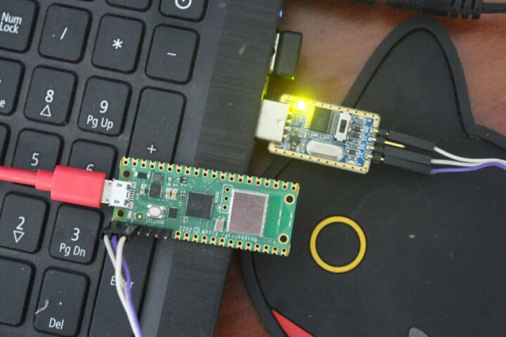 树莓派 Pico W 的 UART串口引脚连接到 PC