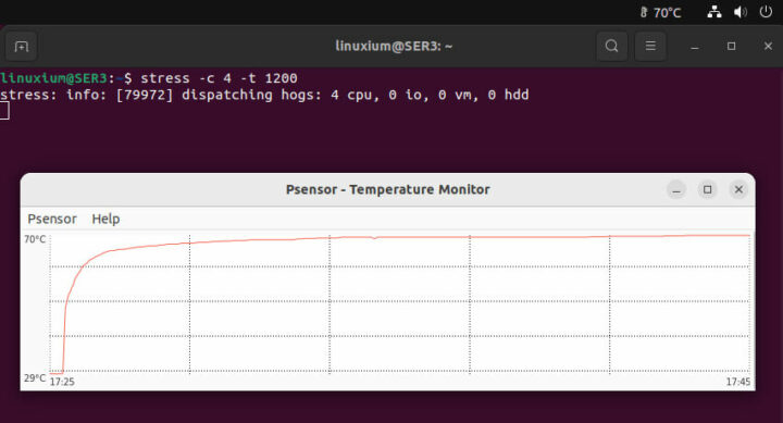 Beelink SER3 ubuntu的压力温度