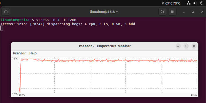 Beelink SEi8 ubuntu 压力温度