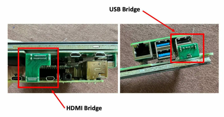 TS7 Pro 的 USB 和 HDMI 桥接器