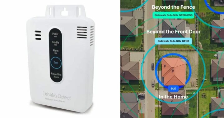 与 Amazon Sidewalk 配合使用的天然气报警器Denova Detect