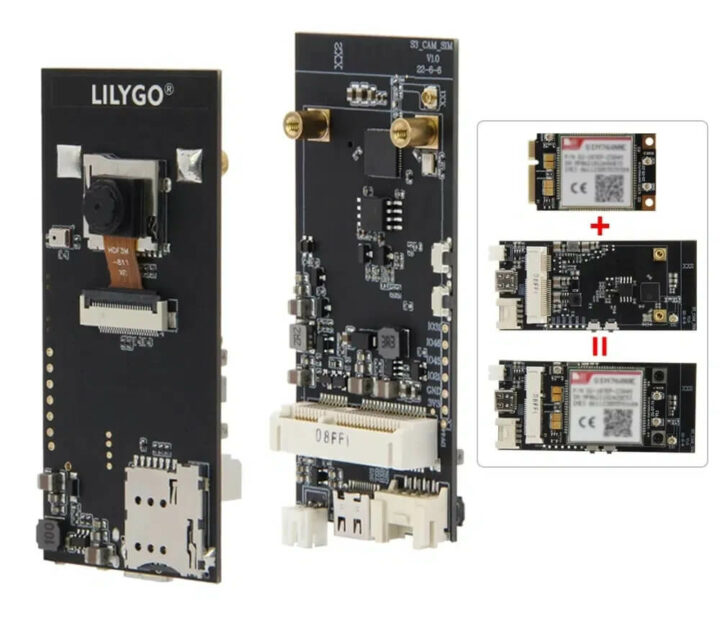 带 4G LTE的LILYGO T-SIMCAM ESP32-S3 CAM 开发板