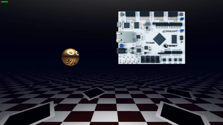 FPGA 比特流的 3D 游戏
